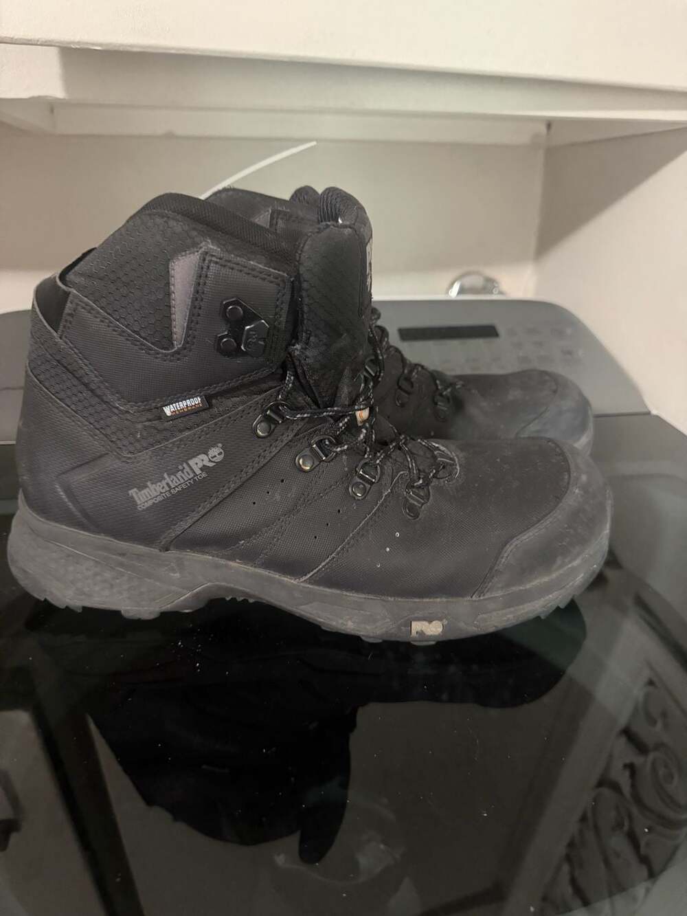 Timberland PRO Switchback Size 10.5M Black Composite Toe Work Boots